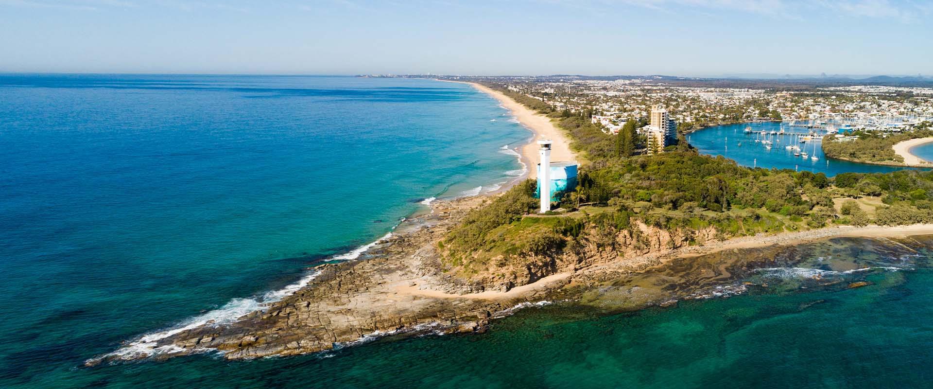 sunshine coast aerial view